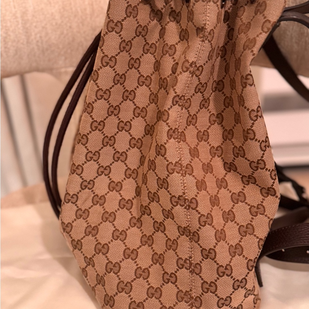 Gucci Beige Drawstring Backpack - Picture 8 of 10